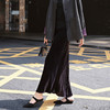 【顺丰包邮】13435 洛诗琳高级感复古真丝丝绒鱼尾包臀半身裙女2025 商品缩略图0