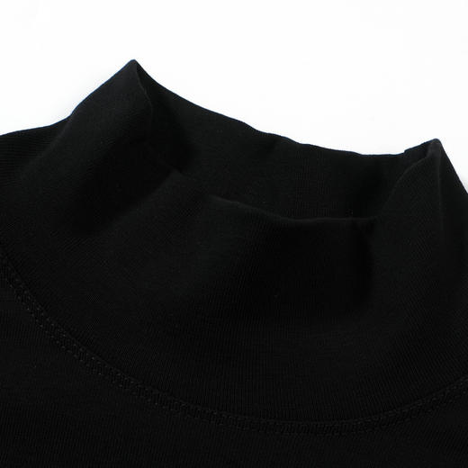 西遇长款半高领连衣裙女冬季新款鱼尾裙时尚修身显瘦黑长裙SS141274 商品图5