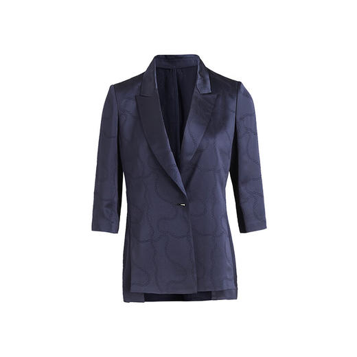 皮尔卡丹女装西装时尚暗纹印花通勤干练西服外套P3125U3084N0
 商品图4