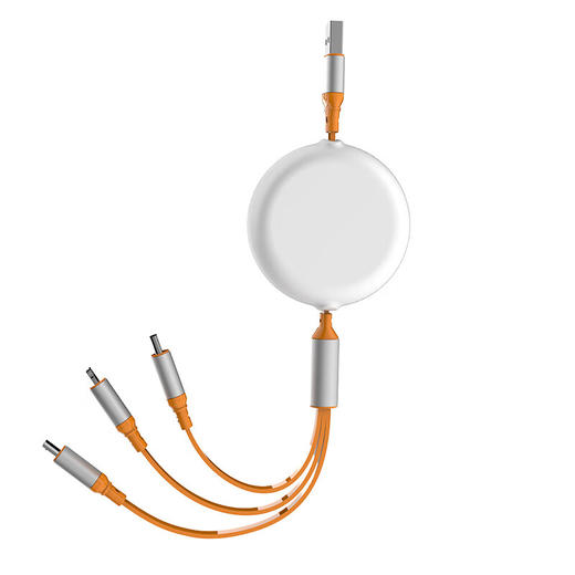 沃品太空舱伸缩一拖三 快充数据线  LC023 商品图2