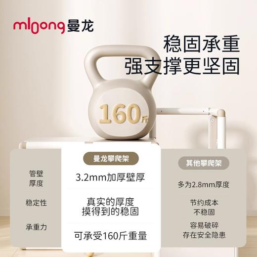 【冬日暖拥】曼龙mloong儿童室内攀爬架婴幼儿小户型家用滑梯蒙氏早教宝宝多功能玩具 商品图2