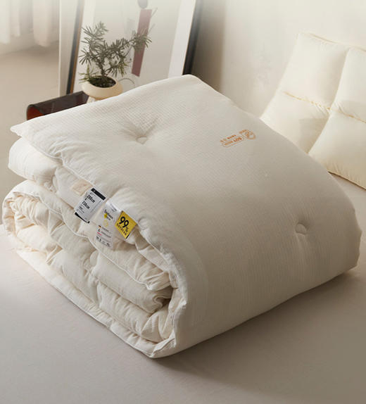 老米优品🎈 【A类母婴ji  水洗原棉99大豆被】0荧光0甲醛0芳香胺，日式纯棉99%大豆纤维被芯 冬被 商品图1