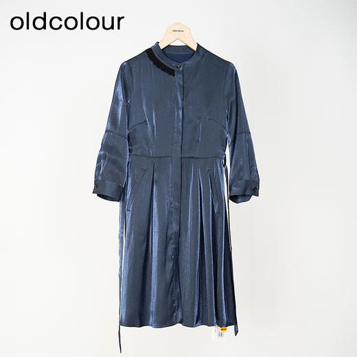 oldcolour春秋款气质百搭收腰显瘦长袖连衣裙女GL32103820 商品图2