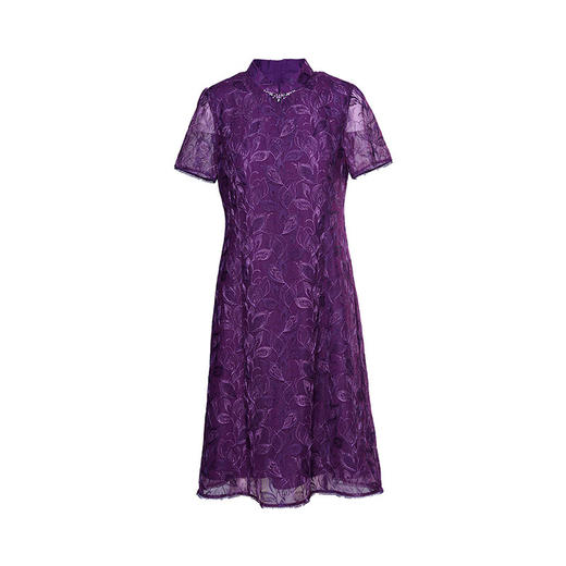 皮尔卡丹女装连衣裙夏季新中式气质宴会刺绣旗袍裙P3223D3072Z2
 商品图4