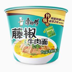 康师傅藤椒牛肉桶面85g/桶