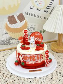 周岁款蛋糕（翻糖定制）