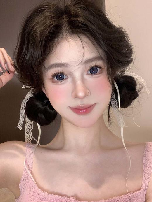 wecute  半年抛美瞳   泡泡墨蓝 直径14.5mm 着色13.9mm 商品图0