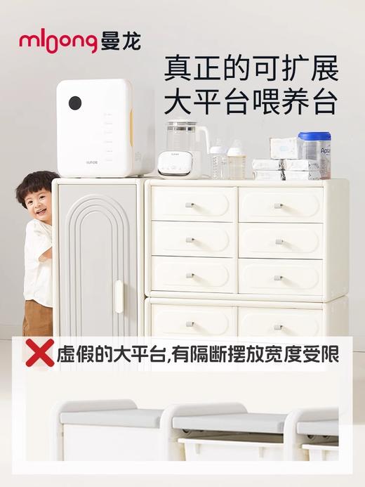 【冬日暖拥】mloong趣搭搭儿童玩具收纳架家用婴儿用品喂养台宝宝置物玩具收纳柜 商品图2