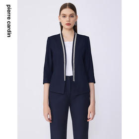皮尔卡丹女装夏季新款通勤简约修身职业西服上衣C32UL003
