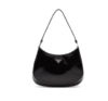 PRADA普拉达 Cleo Bag 复古无盖开口皮革 腋下包HOBO包单肩包手提包 中号  女款 黑色 商品缩略图0