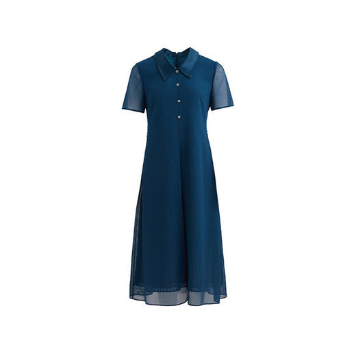 皮尔卡丹女装夏季新款复古优雅修身连衣裙P2215D2131G0
 商品图4