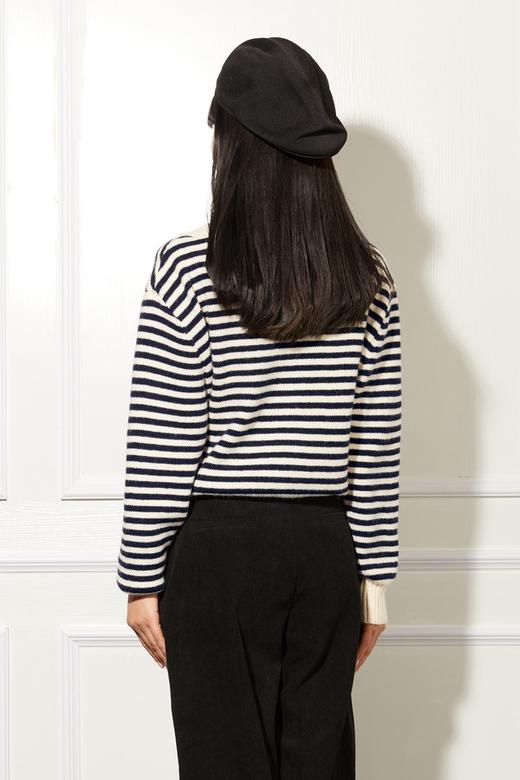 LNNNS 假两件式条纹针织上衣 10975 商品图2