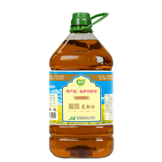 爱菊 哈萨克斯坦 食用油 压榨二级  菜籽油 5L 商品图4