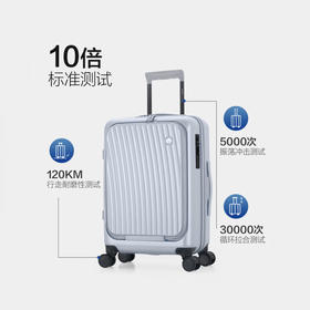 爱华仕（OIWAS） 前开盖行李箱 可充电皮箱旅行密码箱OCX6641商务万向刹车轮登机箱 20英寸