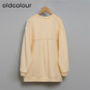 oldcolour秋冬款简约休闲气质宽松百搭中长款卫衣女O43024361 商品缩略图1
