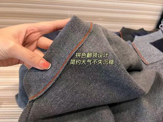 POLO领加绒爸爸衫老父亲们爱穿省心保暖衣 商品图12