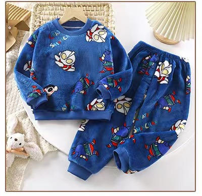 【MONZECIKOIMS法兰绒儿童家居服套装】不冻娃系列🔥 穿上宅家幸福感爆满💕，暖暖的像穿上了小太阳~ 商品图4