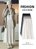 【灰色糯米裙】秋季新款 高腰大摆裙 a字显瘦长裙子 秋冬款百搭温柔半身裙 商品缩略图0
