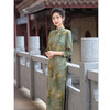 复古国风改良，中式长款七分袖旗袍GX-281937 商品缩略图3