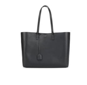 SAINT LAURENT圣罗兰 East/West烫印Logo 大容量 柔软小牛皮 子母包托特包Tote包购物袋手提包单肩包女款 黑色