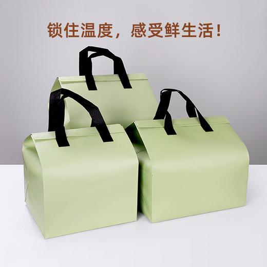 喇叭花一次性蛋糕保温冷藏甜品袋定制外卖餐饮铝箔打包无纺布袋 商品图1