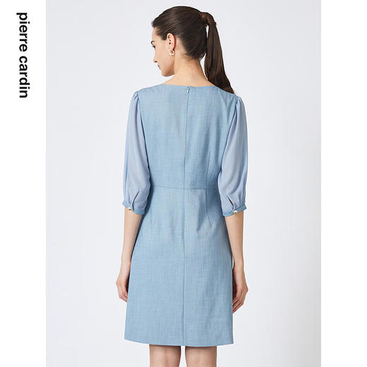 皮尔卡丹女装夏季新款简约淑女多色修身连衣裙C31DL007
 商品图2