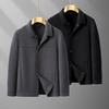 【新款DPX】大依优型翻领双面呢羊毛呢外套夹克男宽松加肥加大码上衣胖子休闲潮流 商品缩略图1