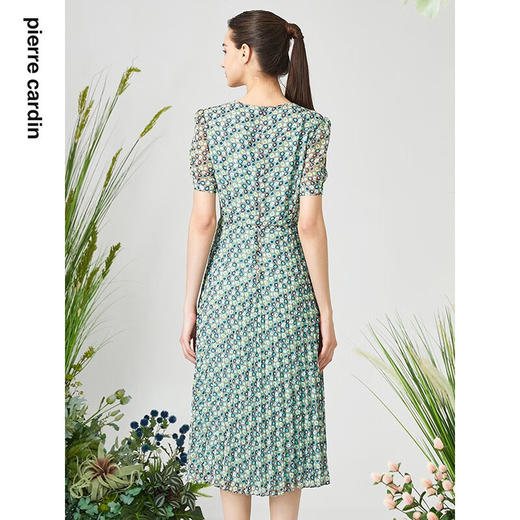 皮尔卡丹女装夏季新款通勤淑女修身百搭连衣裙P3250D3080G3
 商品图2