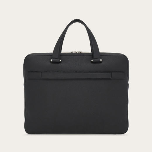 FERRAGAMO 菲拉格慕 男士徽标压花公文包 黑色 24 1364 763369 商品图2