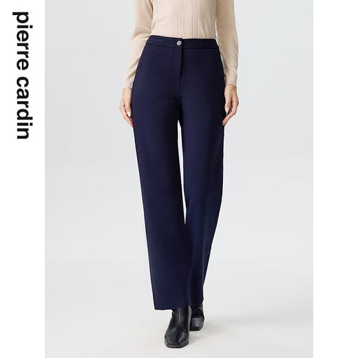 皮尔卡丹女装裤子休闲裤修身通勤干练简约直筒长裤P3316T3993N0
 商品图4