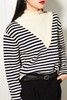 LNNNS 假两件式条纹针织上衣 10975 商品缩略图3