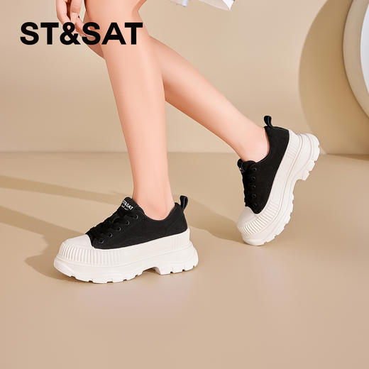 【绒里可选】星期六简约时尚百搭厚底运动鞋SSC3112CIY/SSC411DCW8 商品图4