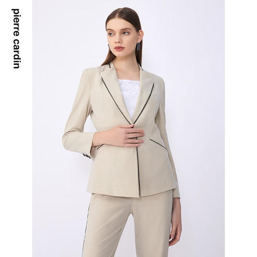 皮尔卡丹女装夏季新款通勤淑女百搭修身多色西服C32UL001
 商品图1