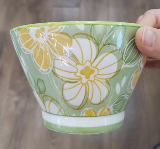 康巴赫生活馆釉下彩陶瓷 五寸多色水果斗笠碗 商品图4