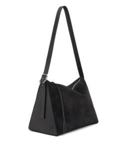 LOEWE 罗意威 Berlingo 腋下包 磨砂小牛皮 手提单肩包大号 男款 磨砂黑