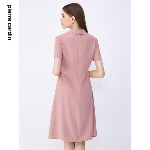 皮尔卡丹女装夏季新款通勤淑女西装压褶连衣裙C32DS014
 商品图5