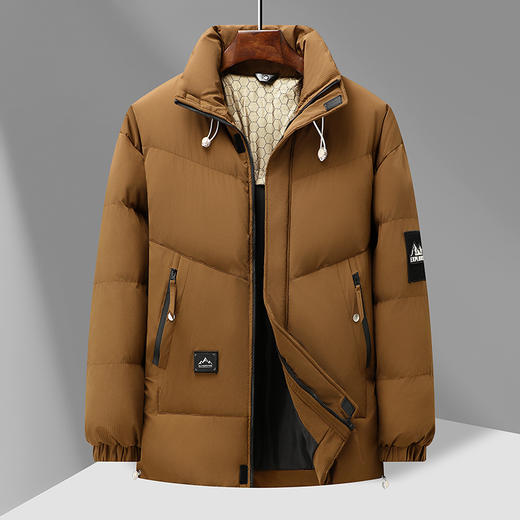 【新款DPX】大依优型大码潮款立领棉服棉衣外套休闲胖子大码男休闲宽松加肥加大上衣 商品图3