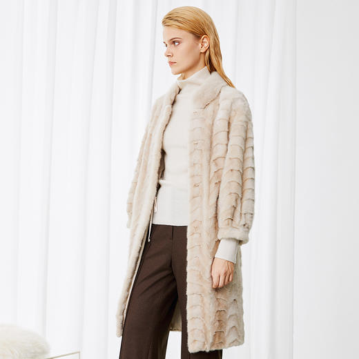 EITIE爱特爱保暖气质高级轻奢皮草中长款外套冬季新款8093718 商品图3