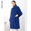 皮尔卡丹女装简约宝蓝色直筒通勤减龄气质大衣P3468C3972L0 商品缩略图3