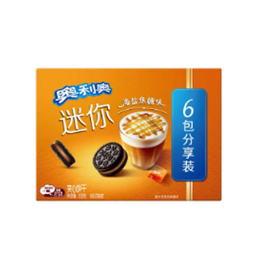 奥利奥海盐焦糖味迷你夹心饼干 120g 商品图0
