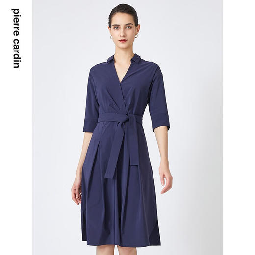 皮尔卡丹女装夏季新款通勤轻商务休闲多色连衣裙C31DL004
 商品图3