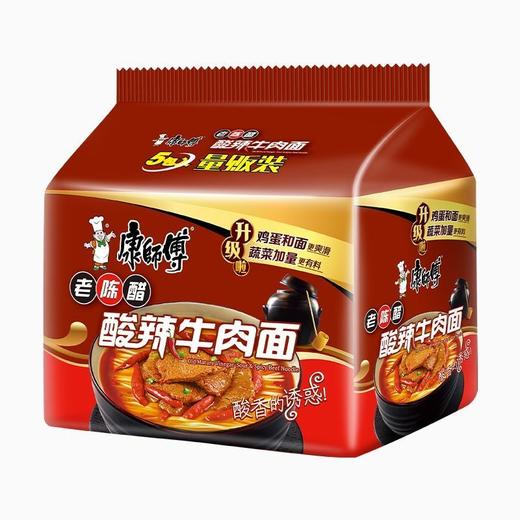 康师傅酸辣牛肉面85g*5/包 商品图0