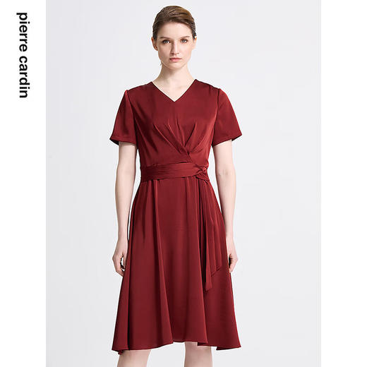 皮尔卡丹女装夏季新款通勤淑女百搭多色连衣裙C42DS17
 商品图0