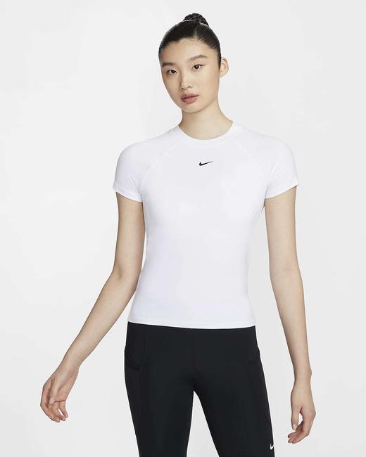Nike 耐克Pro Dri-FIT 女子透气速干紧身短袖训练上衣FV7843-100 商品图0