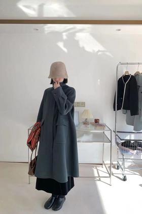 LNNNS 百搭单排扣落肩大衣 18687