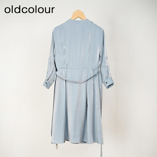 oldcolour春秋款气质百搭收腰显瘦长袖连衣裙女GL32103820 商品图3