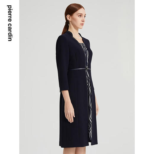 皮尔卡丹女装春季新款时尚假两件长袖连衣裙P2197E2050N3
 商品图2
