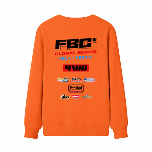 自由基地越野风格设计logo阵风图案印花新款男士长袖套头毛圈卫衣 NMT-2190 商品图5