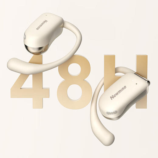 纽曼开放式蓝牙耳机SY100奶茶色 商品图3