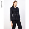 皮尔卡丹女装西装羊毛复古花色时尚通勤干练西服外套P3430U3966N0
 商品缩略图4